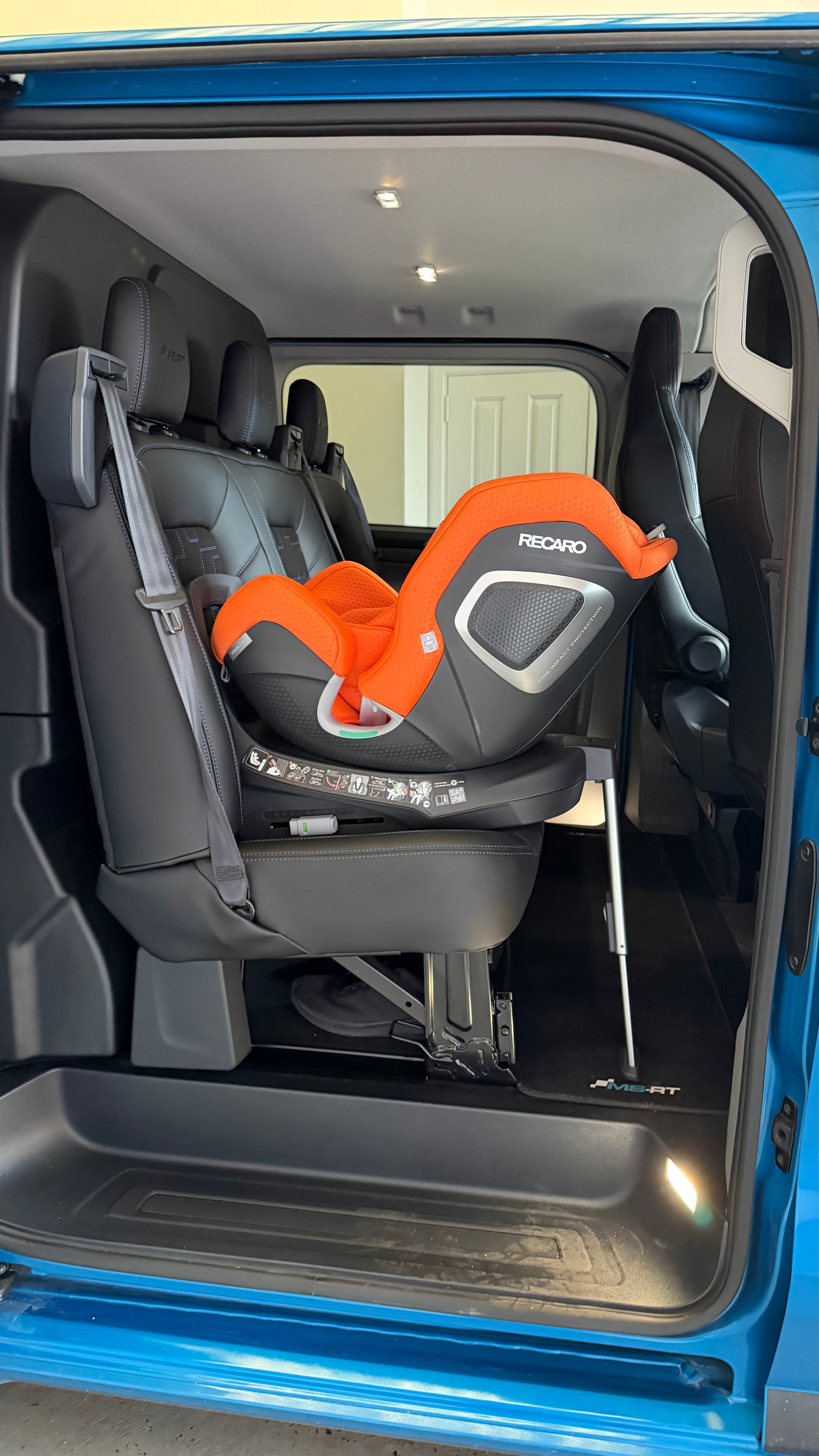 Recaro Xenon 1 Vibrant Orange in a Ford Transit MS-RT